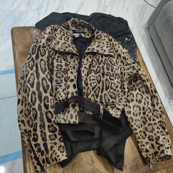 Dolce & Gabbana Eelskin leather jacket size 203XL New $5329.00